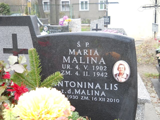 Maria Malina 1902 Kraków Mogiła - Grobonet - Wyszukiwarka osób pochowanych