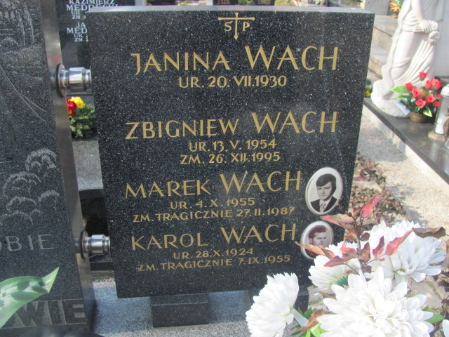 Zbigniew Wach 1954 Kraków Mogiła - Grobonet - Wyszukiwarka osób pochowanych