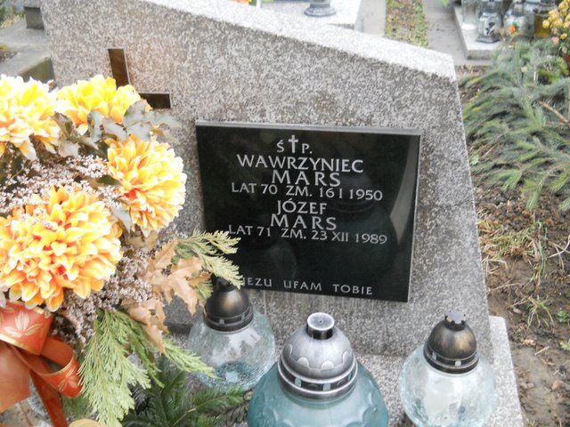 Józef Mars 71 lat Kraków Mogiła - Grobonet - Wyszukiwarka osób pochowanych