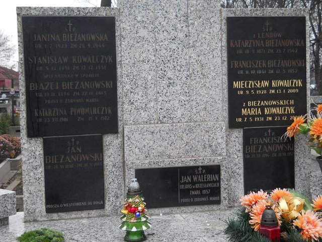 Maria Kowalczyk z Bieżanowskich 1931 Kraków Mogiła - Grobonet - Wyszukiwarka osób pochowanych