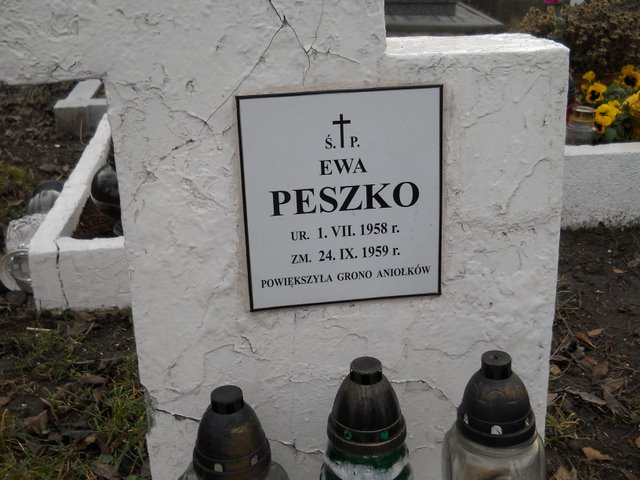 Ewa Peszko 1958 Kraków Mogiła - Grobonet - Wyszukiwarka osób pochowanych
